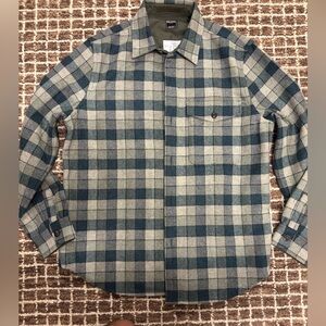 Todd Snyder Wool Utility OverShirt - Blue and Gray